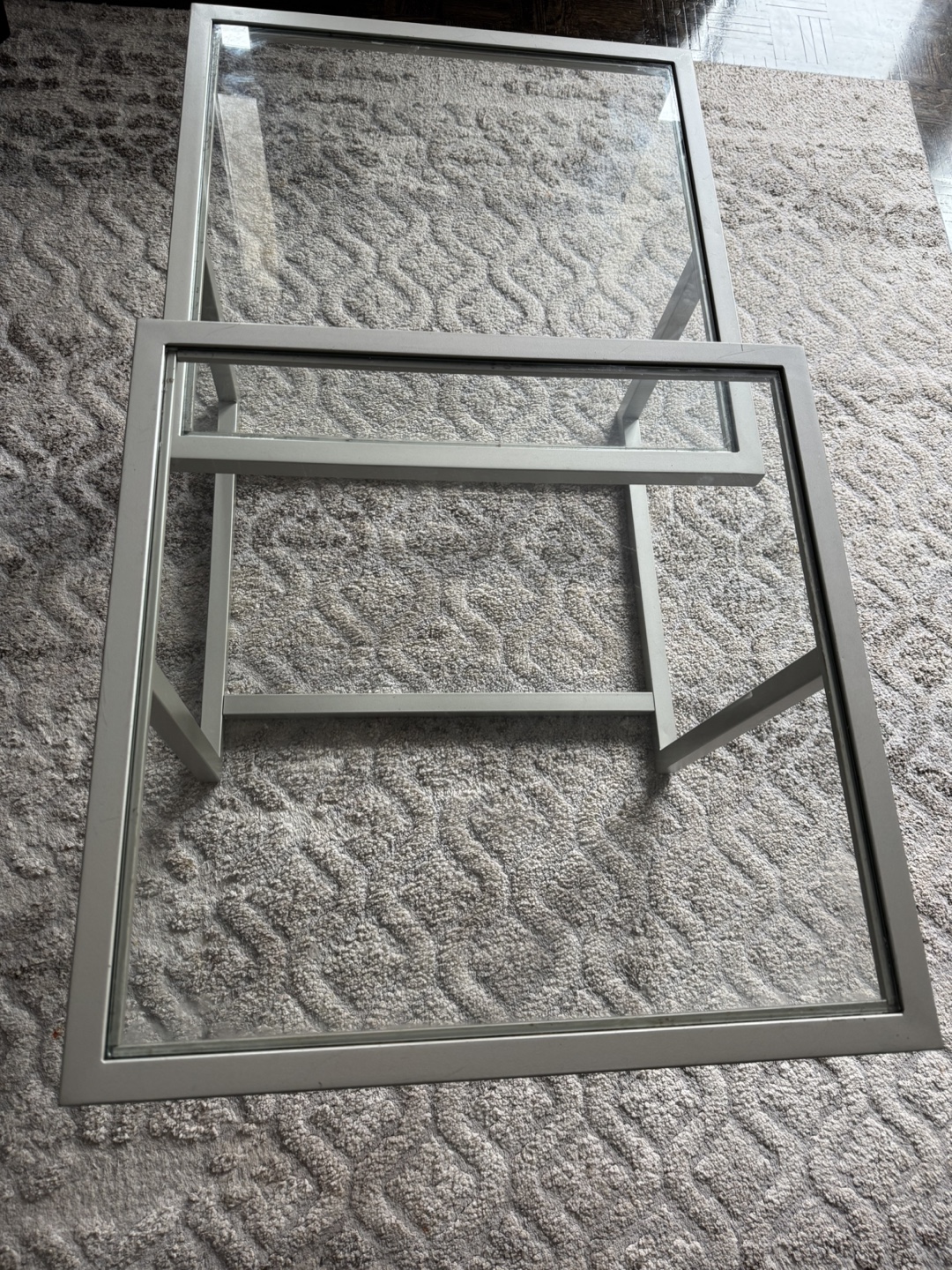 Nested Glass Coffee Tables - Modern Design - photo 2