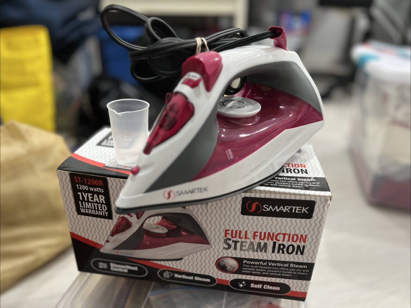Smartek Full Function Steam Iron ST-1200R - 1200 Watts