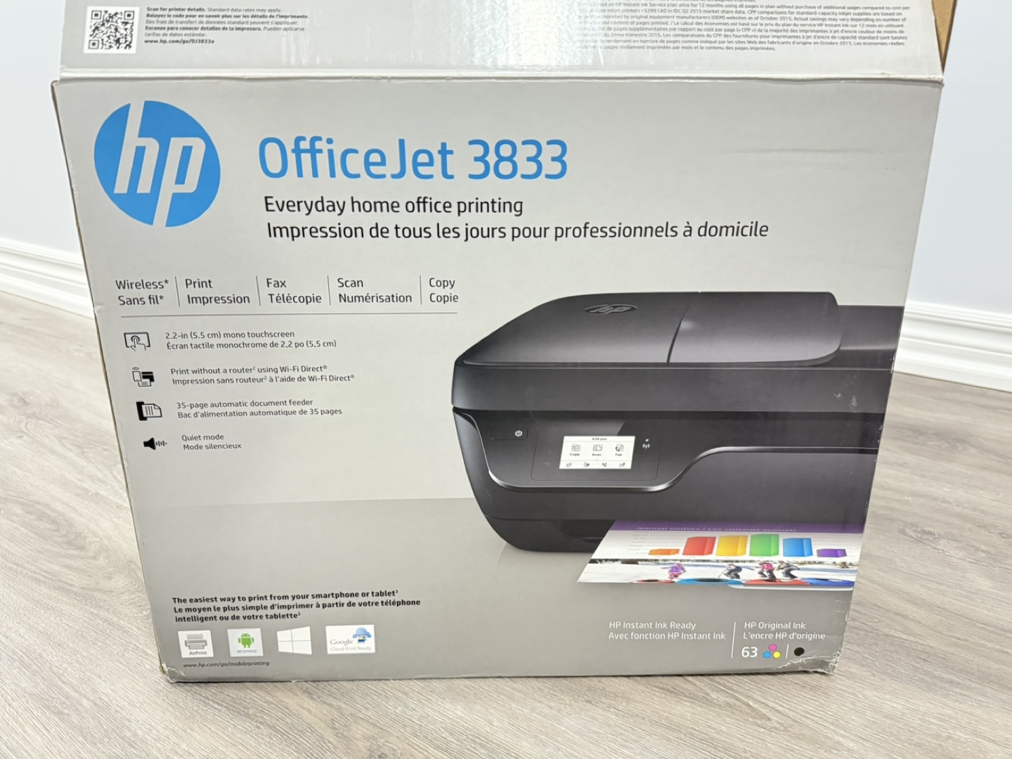 HP OfficeJet 3833 All-in-One Wireless Printer