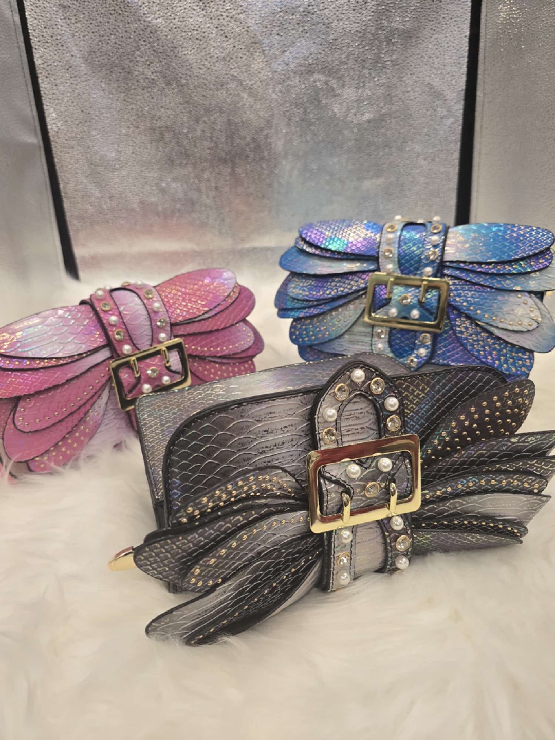 Unique Winged Flap Crossbody Bag - Three Colour Options