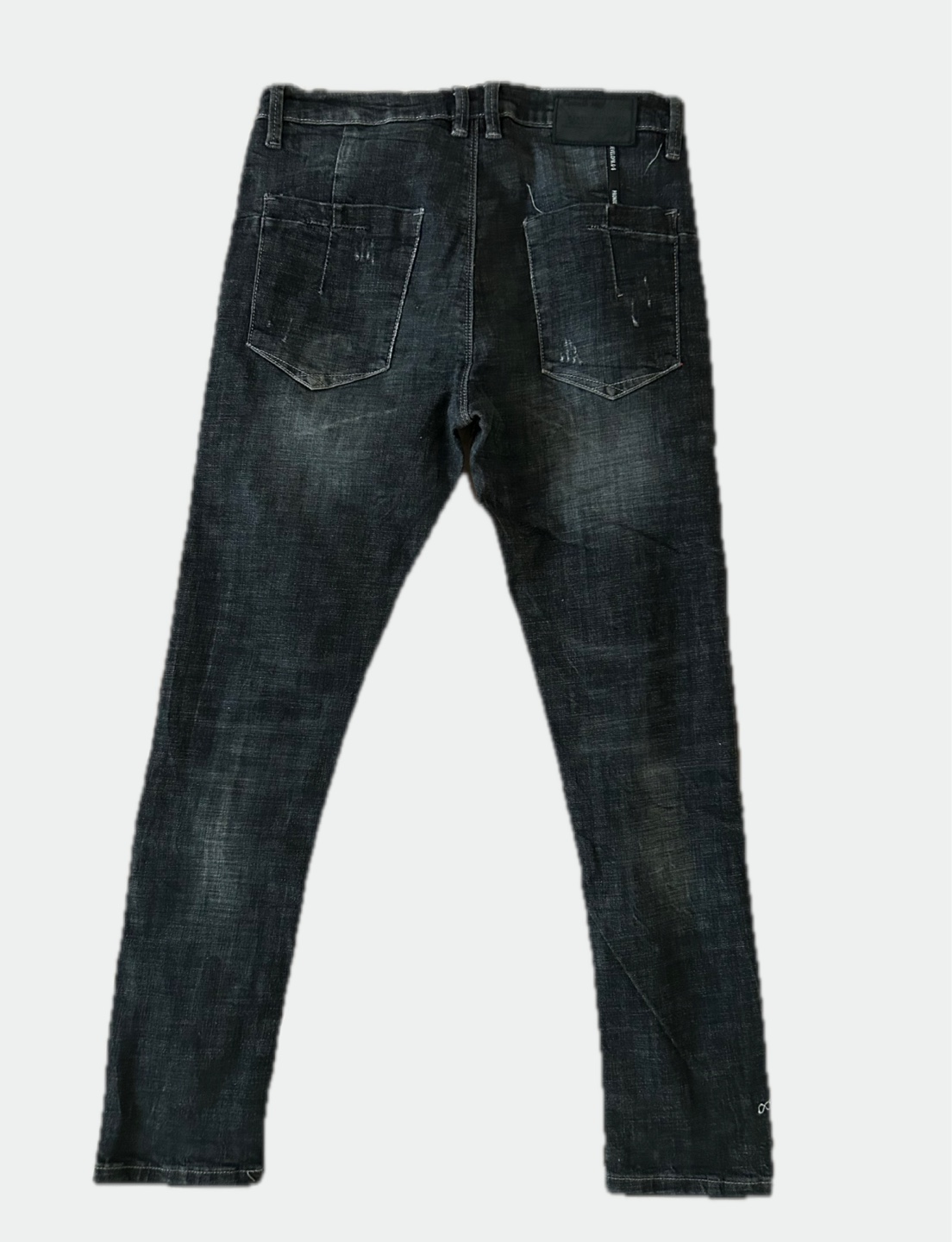 Men's Distressed Black Jeans - photo 2