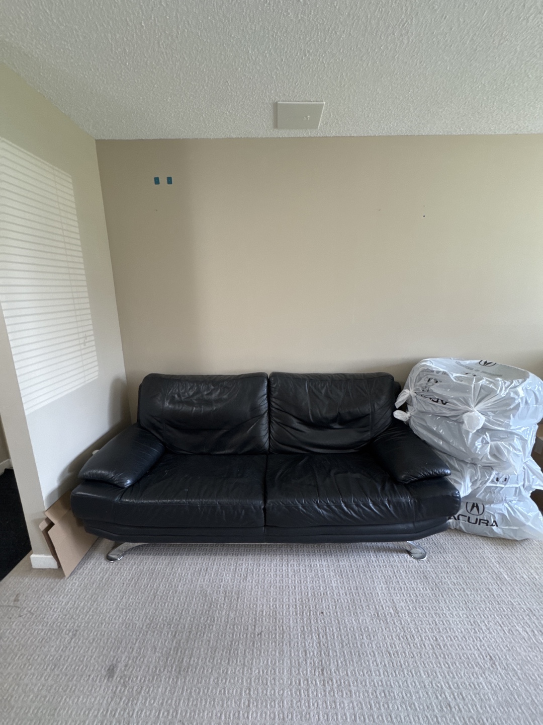 Black Leather Sofa