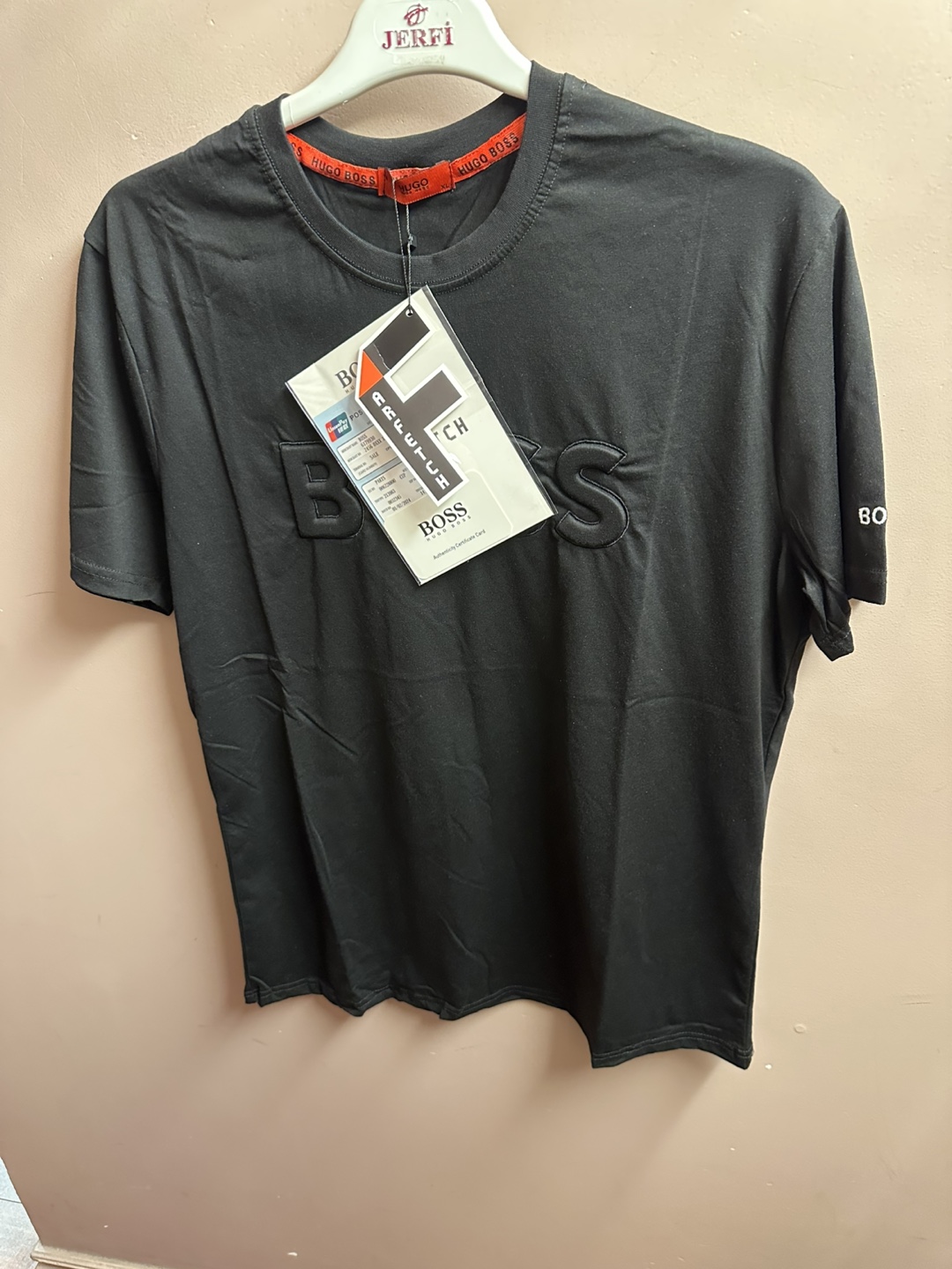 Hugo Boss Men's Black T-Shirt & Grey Shorts Set