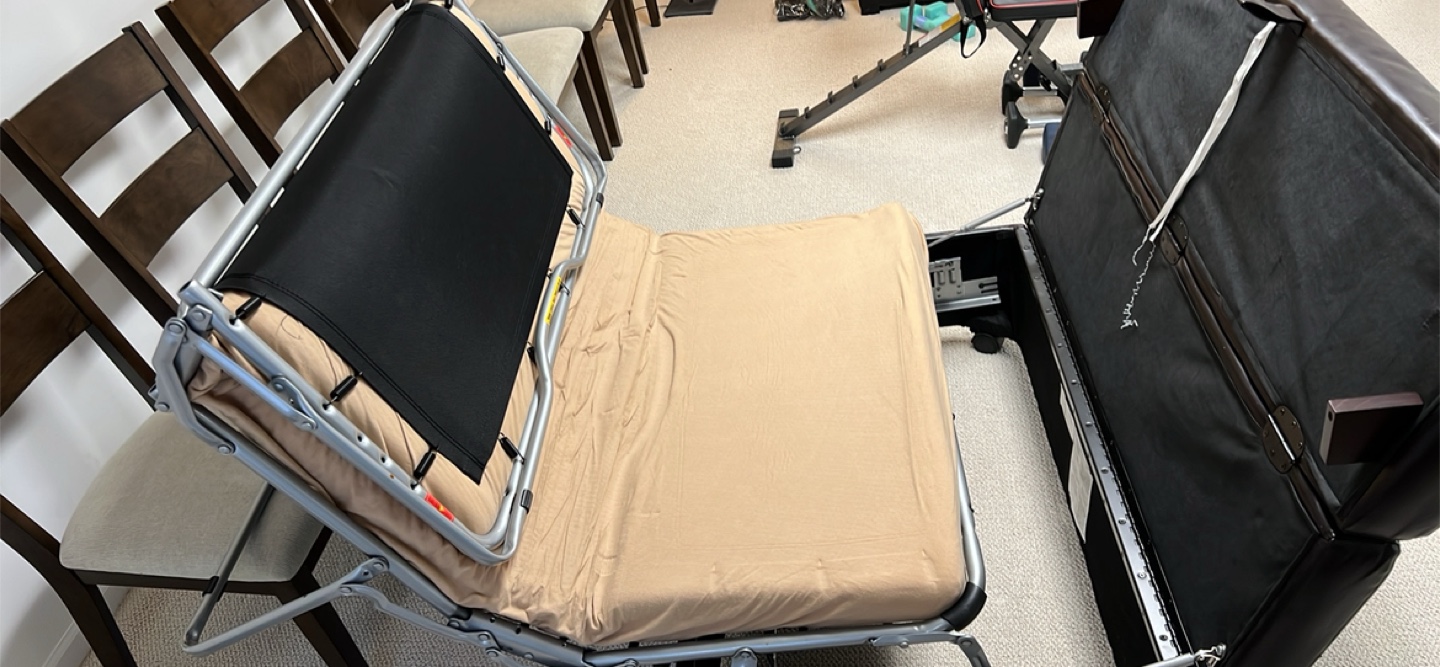 Costco  Sleeper Ottoman - Brown Leatherette - photo 2