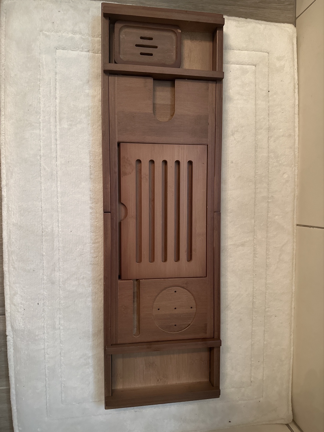 Bamboo bathtub caddy - photo 2