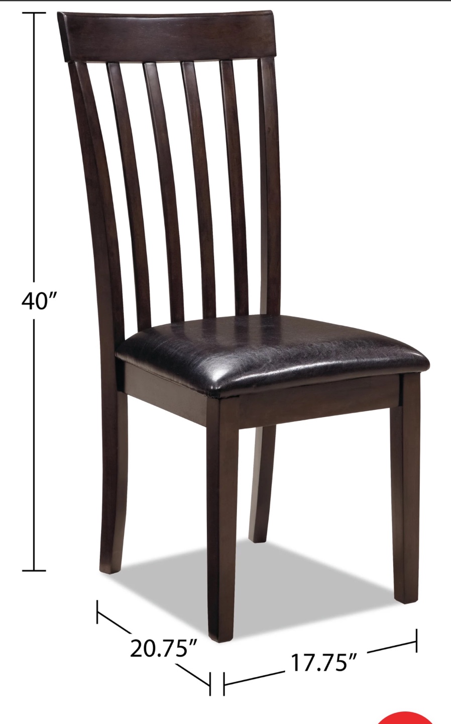 Dark Brown Hammis Dining Chair - photo 3