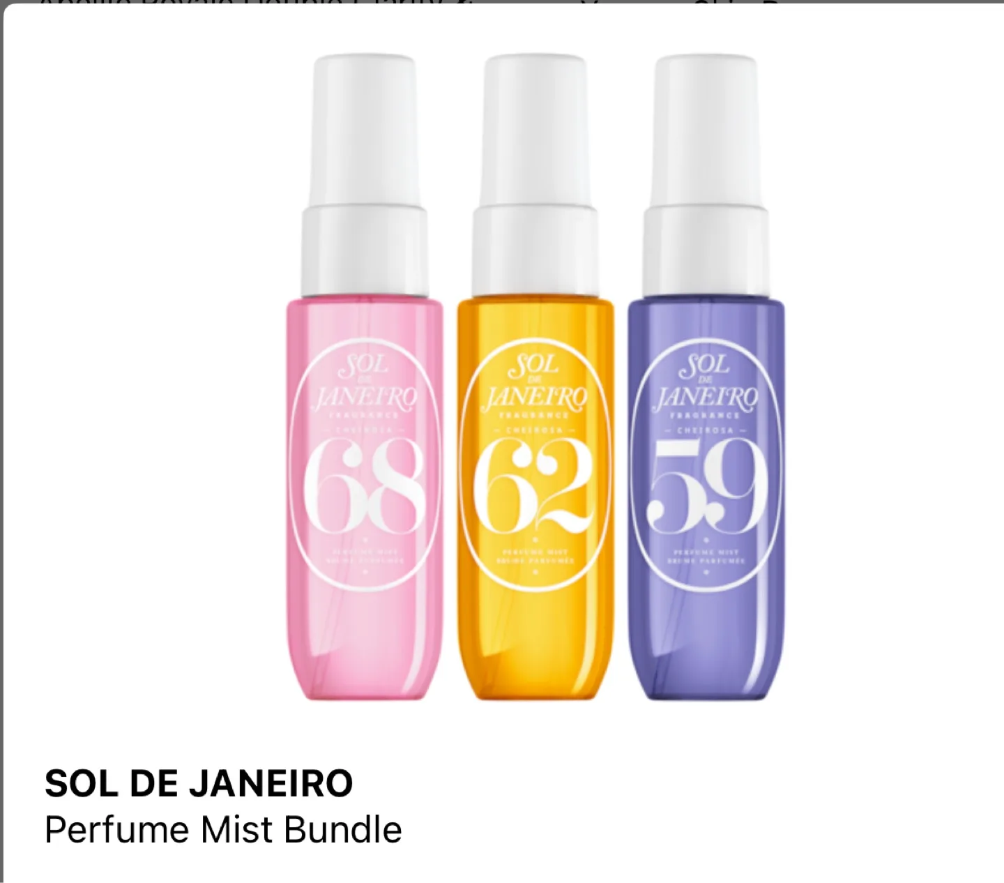 Sol de Janeiro Perfume Mist Bundle - 3 Miniatures thumbnail