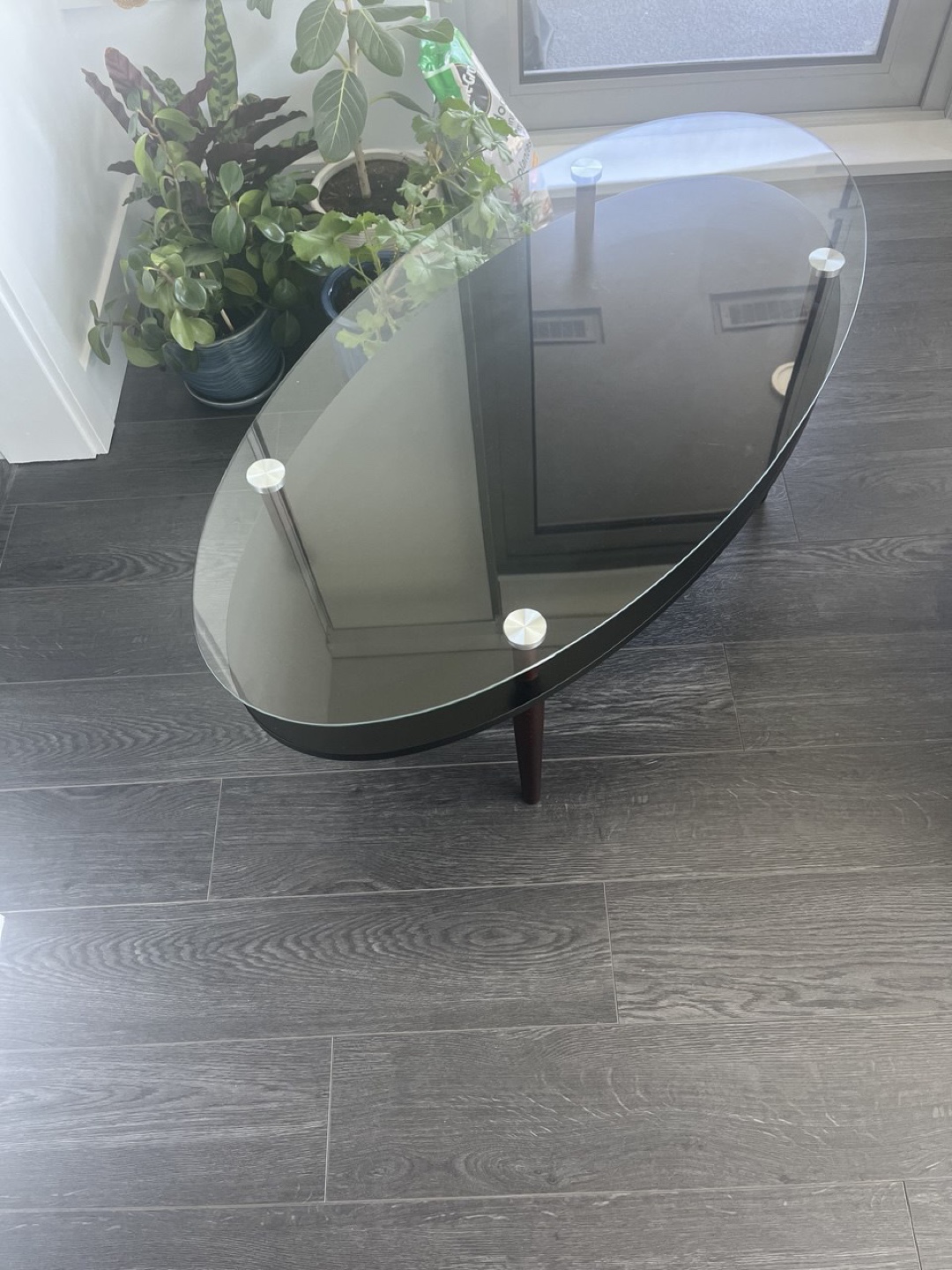 Oval Glass Top Coffee Table - photo 3