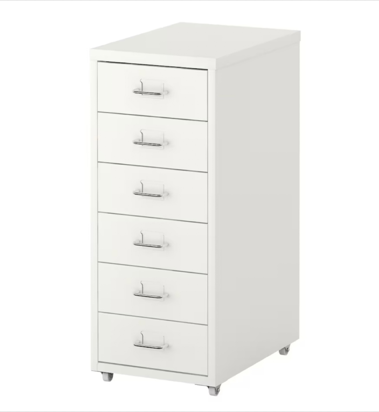 IKEA HELMER 6-Drawer White and Red - photo 3