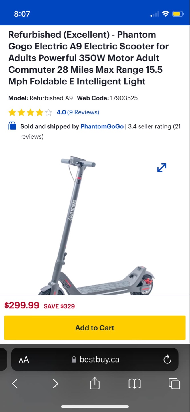 Refurbished Gogo A9 Electric Scooter - photo 3