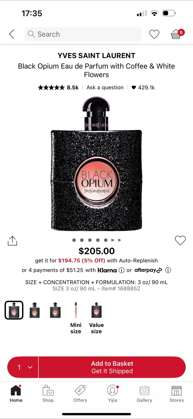 Yves Saint Laurent Black Opium Eau de Parfum image indicator(3)