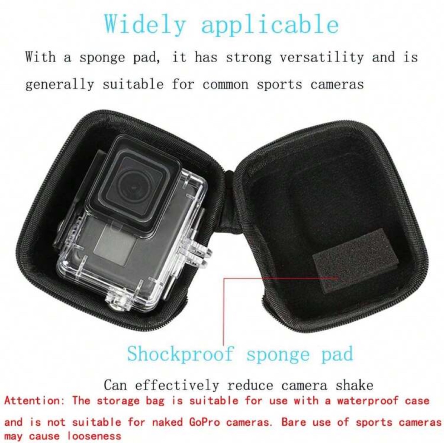 Black Hard Case for GoPro/Action Cameras - photo 2