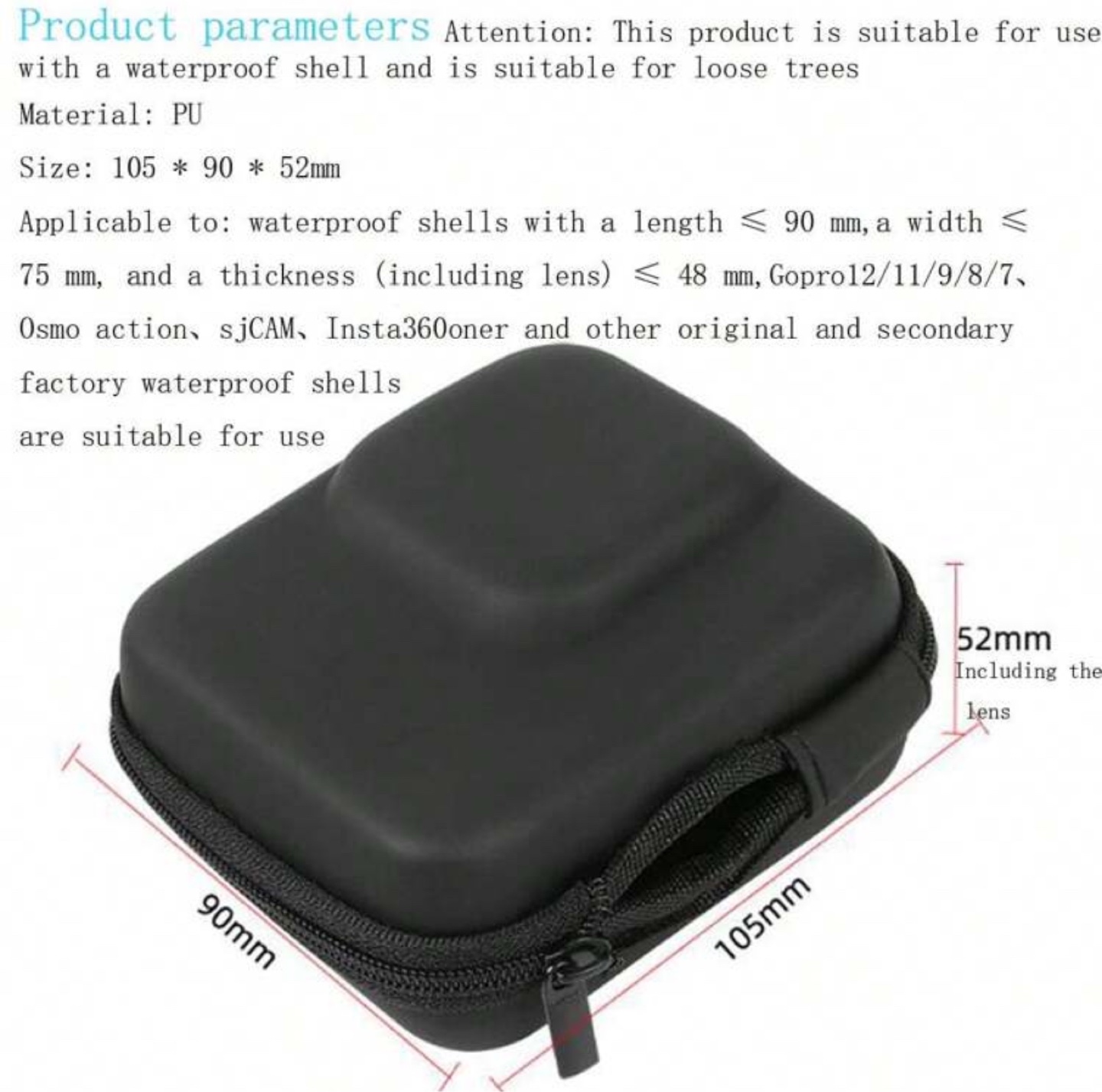 Black Hard Case for GoPro/Action Cameras - photo 3