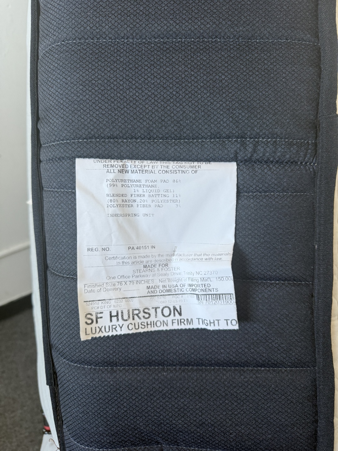 Stearns & Foster Estate King Mattress - photo 5