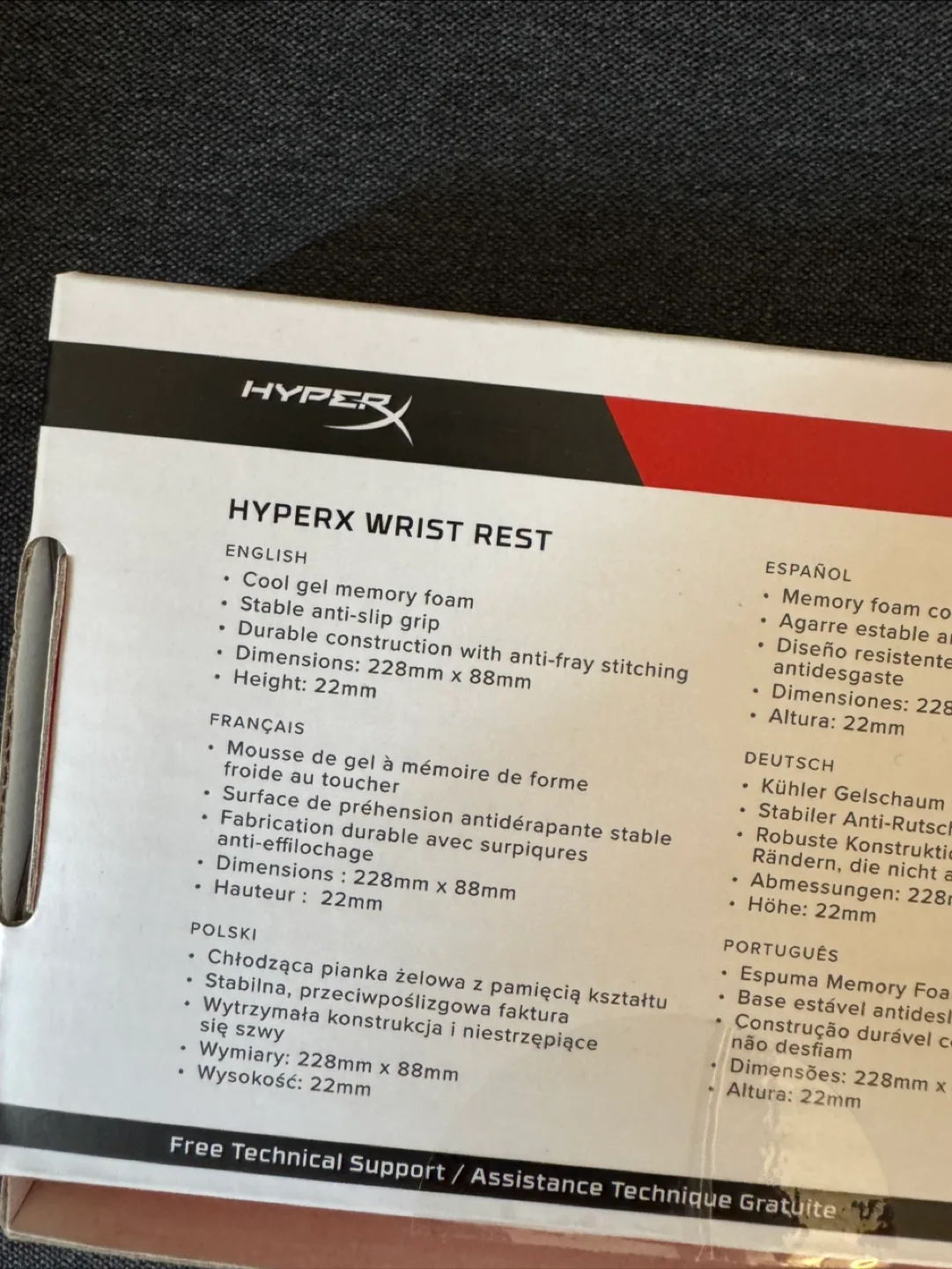 HyperX Wrist Rest image indicator(2)