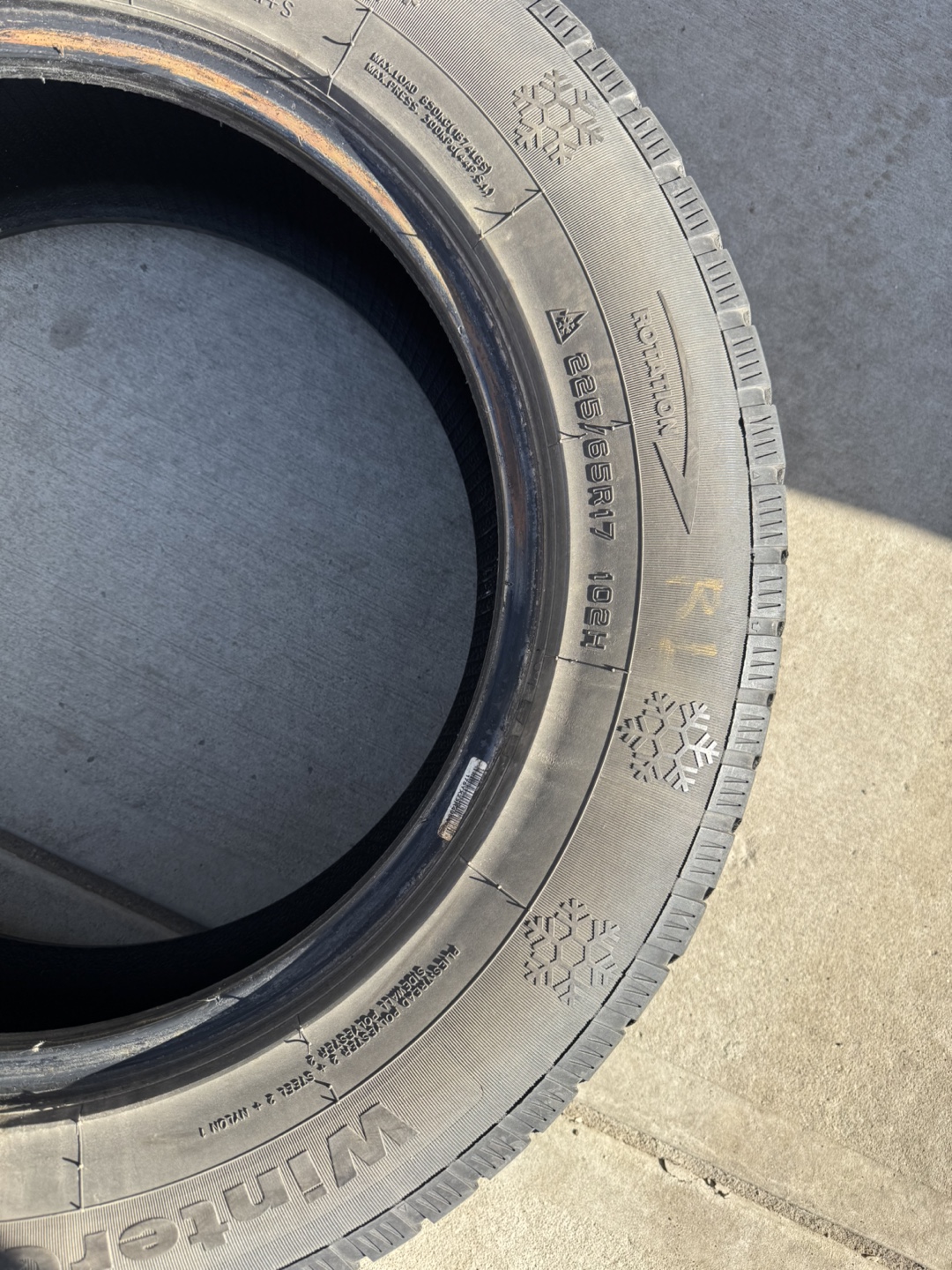225/65R17 4 winter tires