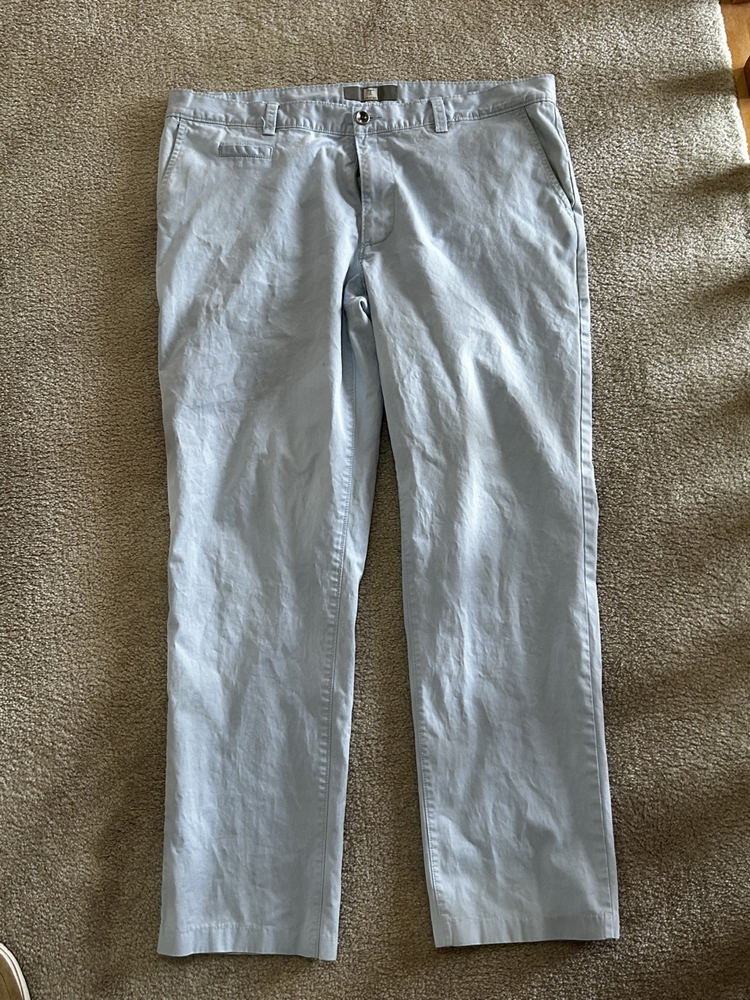 Men's Tristan Light Blue Chino Pants - Size 36
