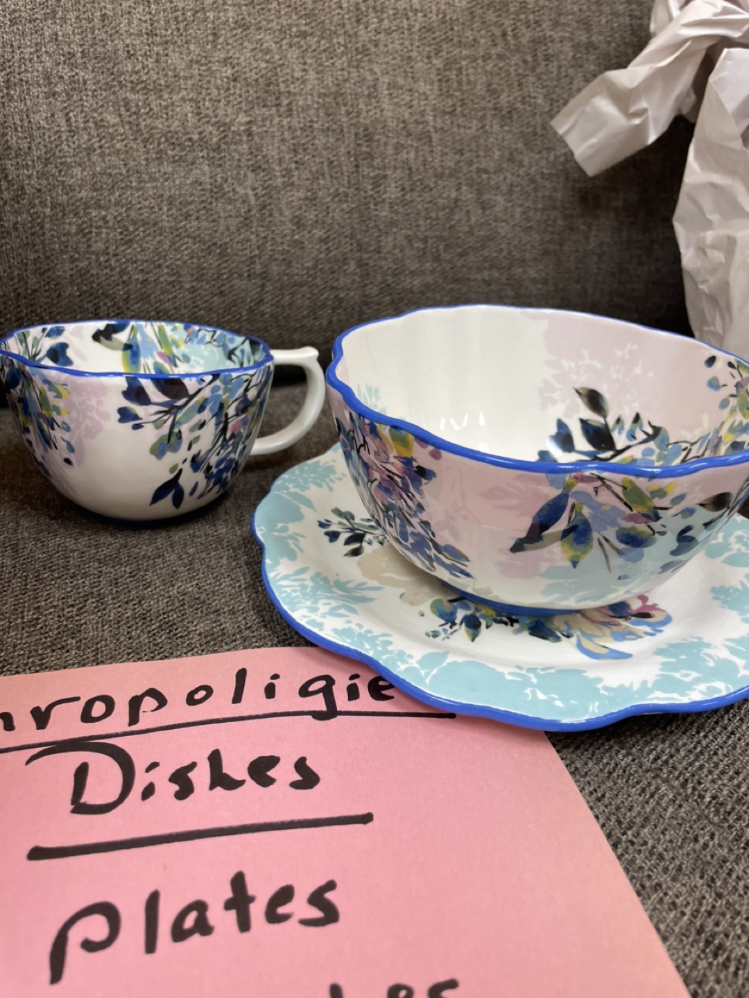 Gardenshire Anthropologie Floral Dinnerware Set - photo 4