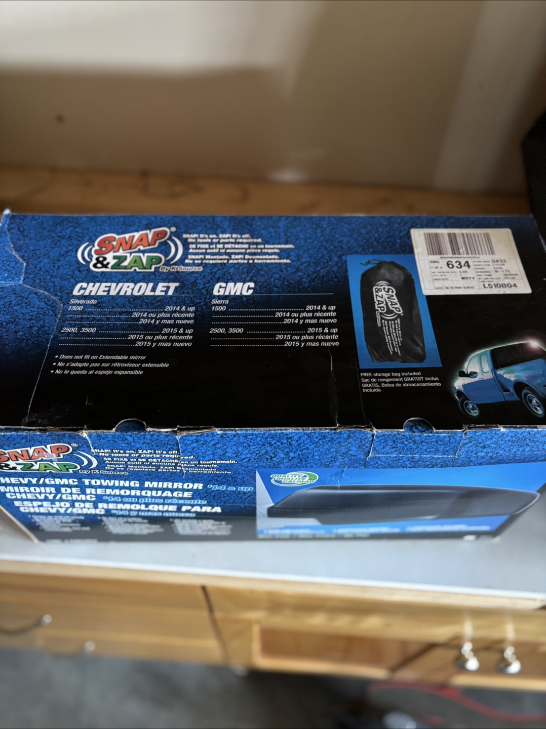 Snap & Zap Towing Mirrors for Chevy/GMC 2014+ - photo 2