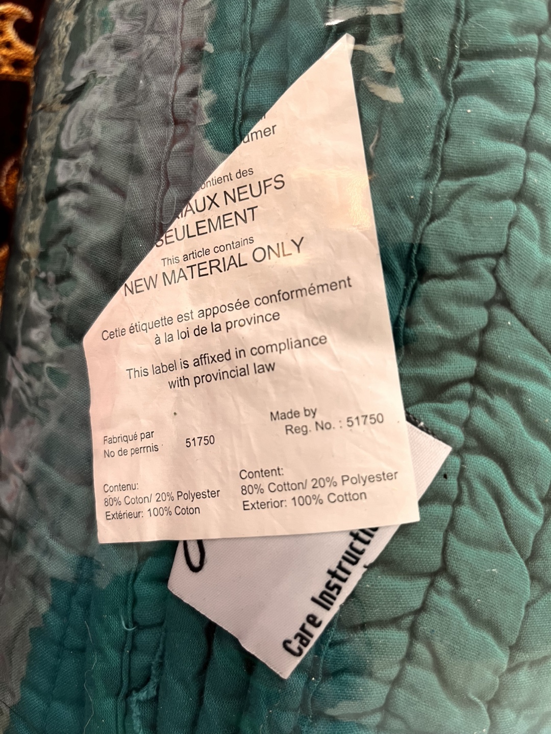 Gouchee Design Teal King Quilt Set