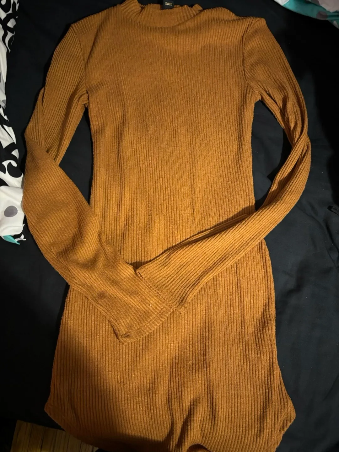 Mock Neck Long Sleeve Mini Dress💚 thumbnail