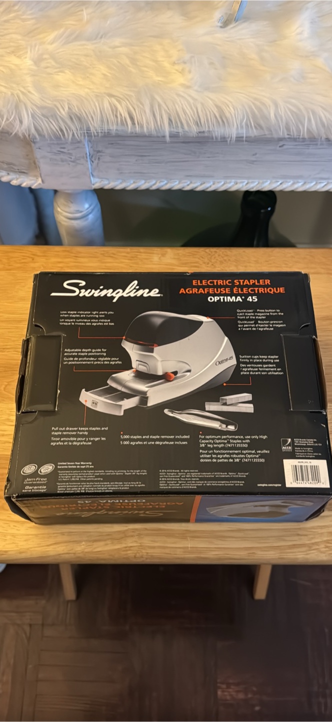 Swingline Optima 45 Electric Stapler - New in Box - photo 2