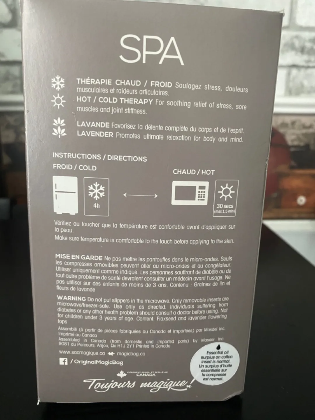 NEW! Magic Bag Spa Lavender Heat & Cold Therapy Slippers image indicator(4)