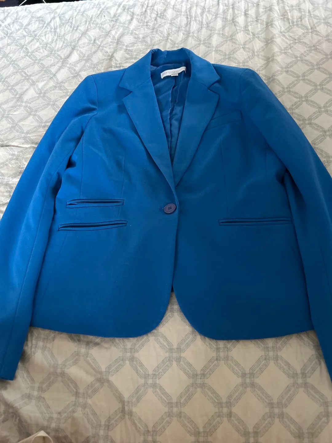 Women's New York and Company Bright Blue Blazer thumbnail