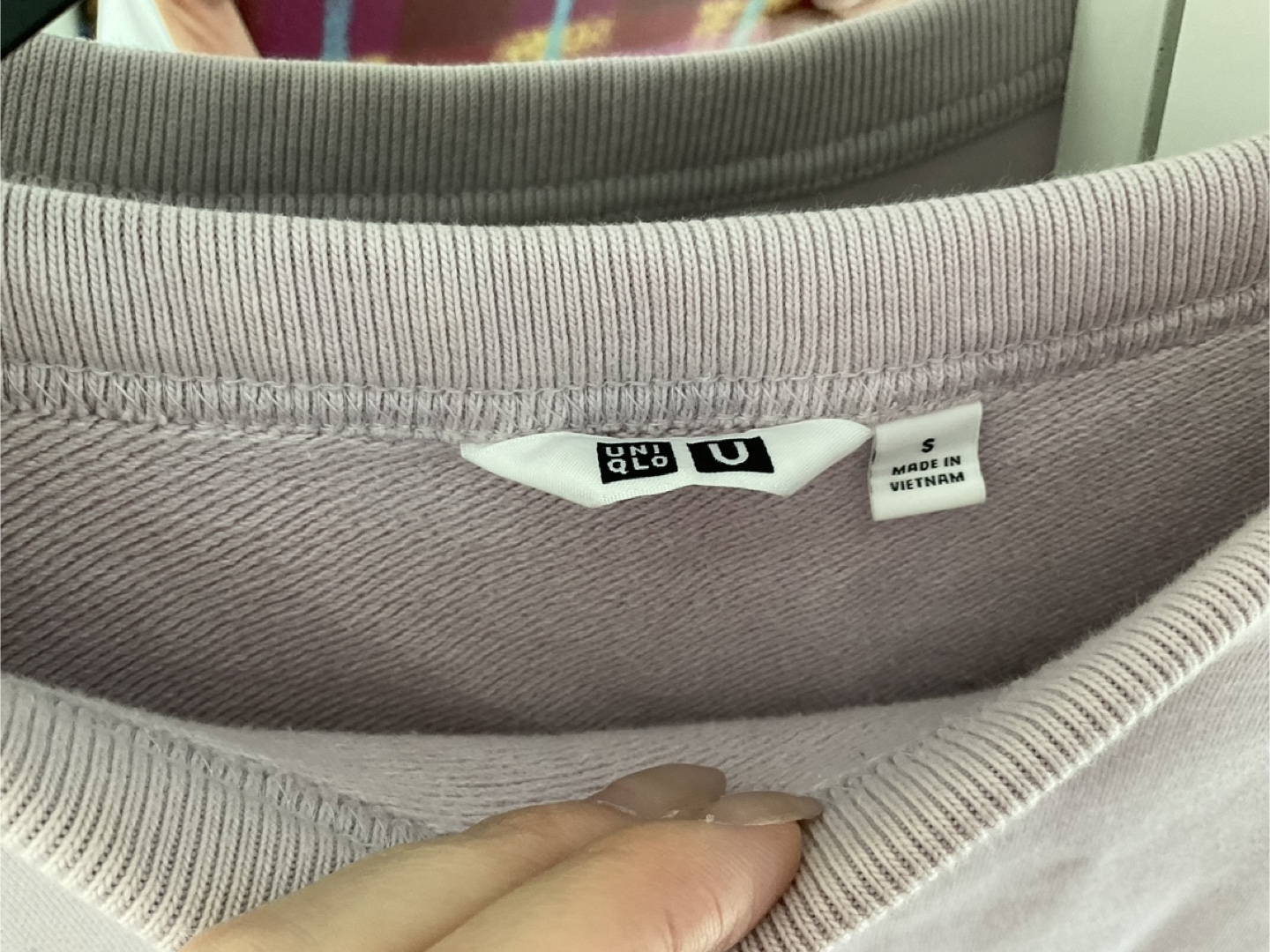 Lavender Uniqlo Crewneck Sweatshirt - Size Small - photo 2
