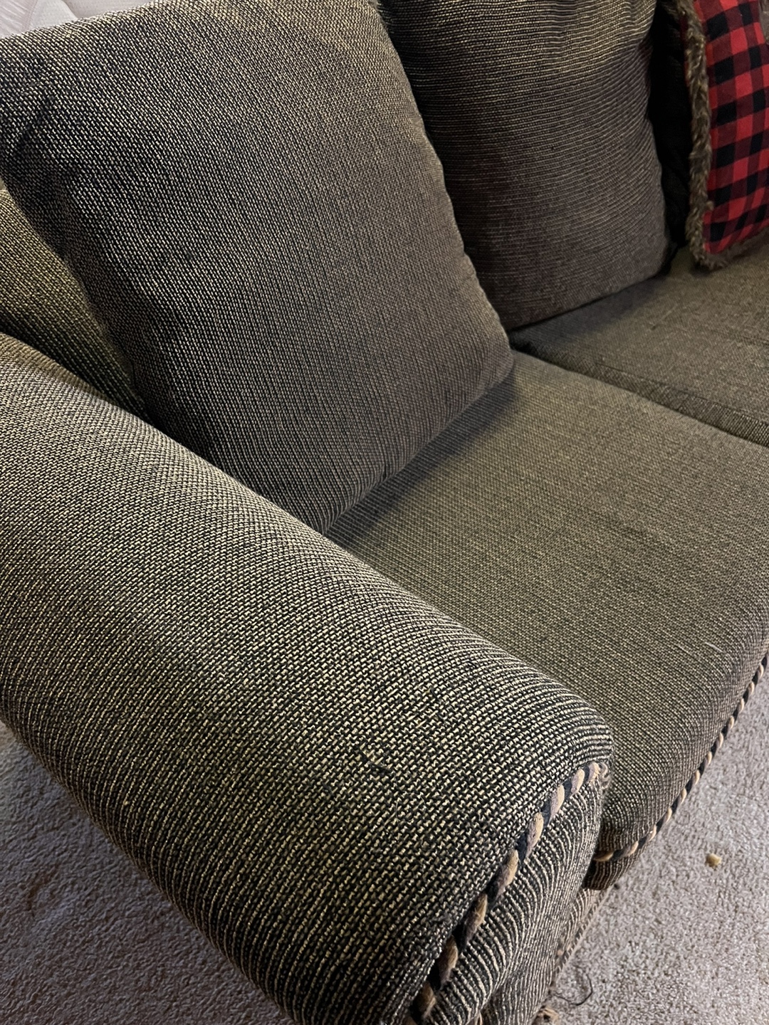 Sectional Sofa - Brown Fabric - photo 3