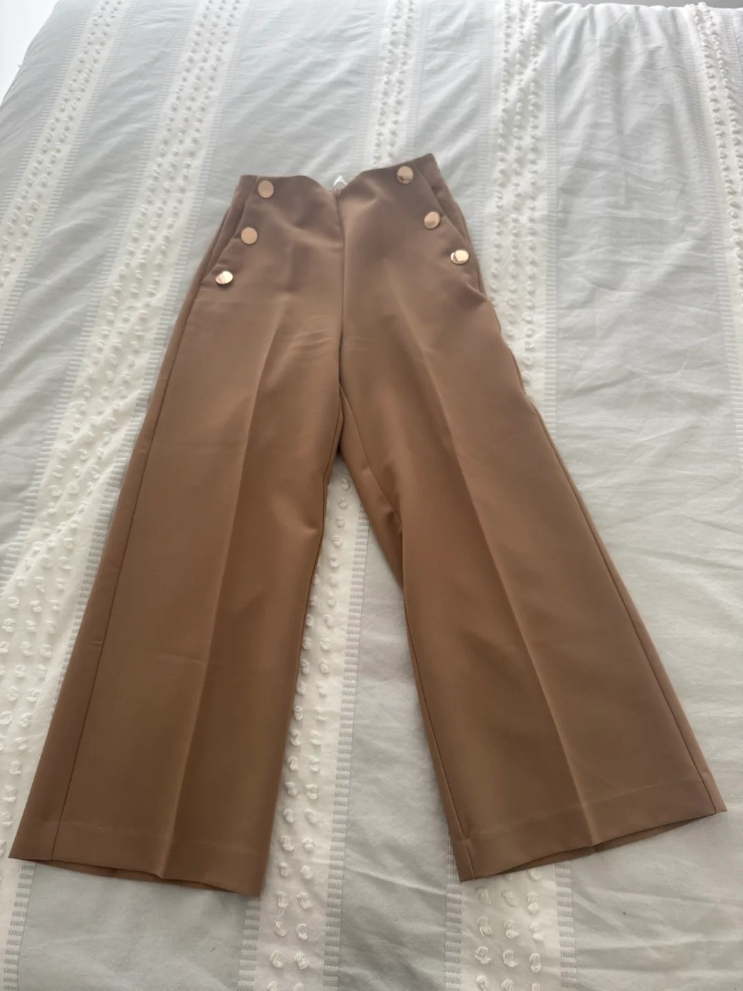 Mango Dress Pants with Gold Buttons thumbnail