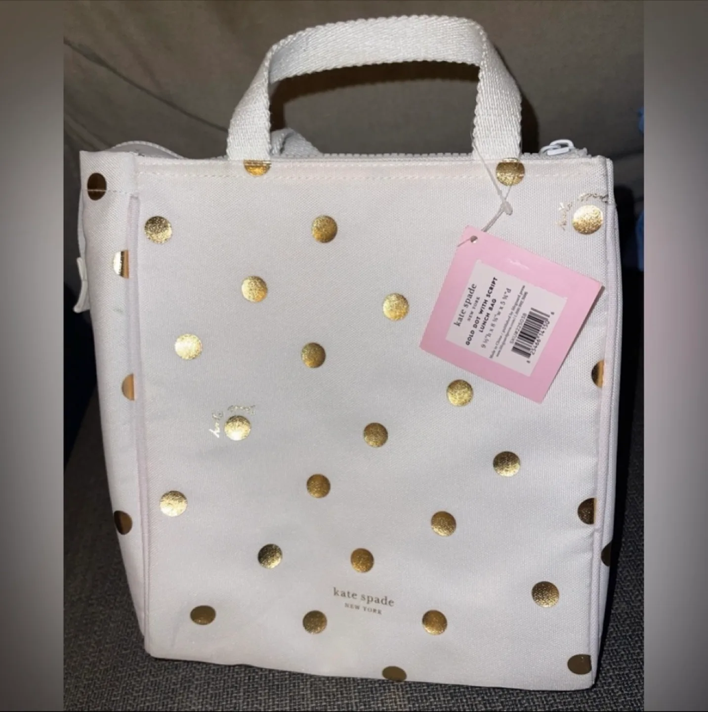 Kate Spade Polka Dot Insulated Lunch Bag and Acrylic Tumbler Set image indicator(4)
