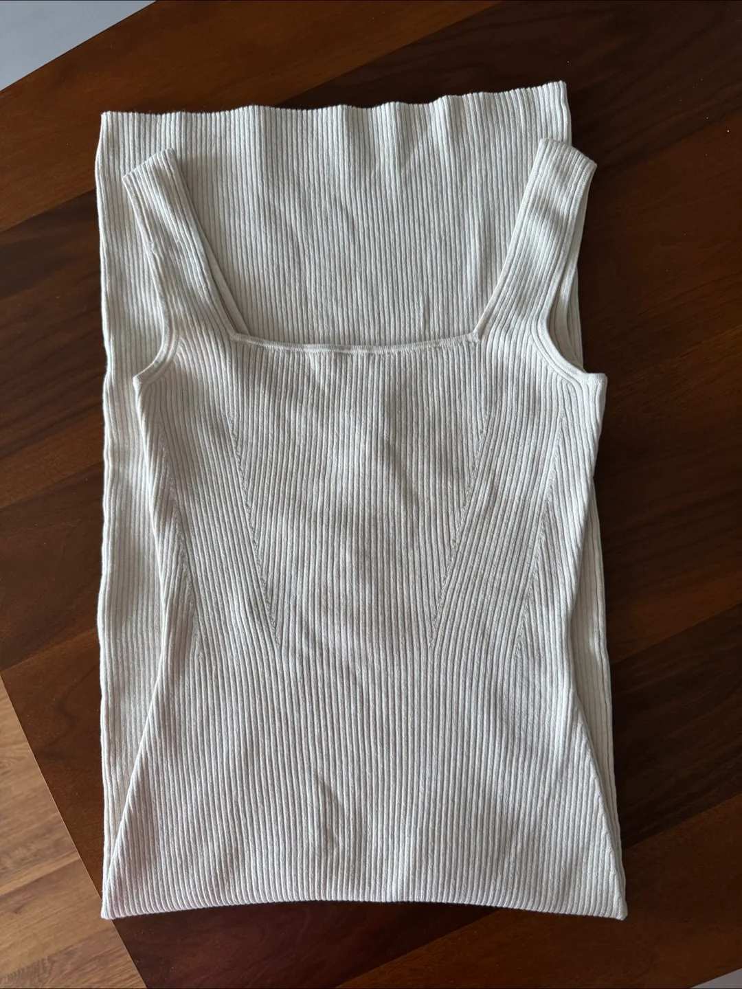 H&M Beige Ribbed Knit Midi Dress - Size S - New image indicator(3)