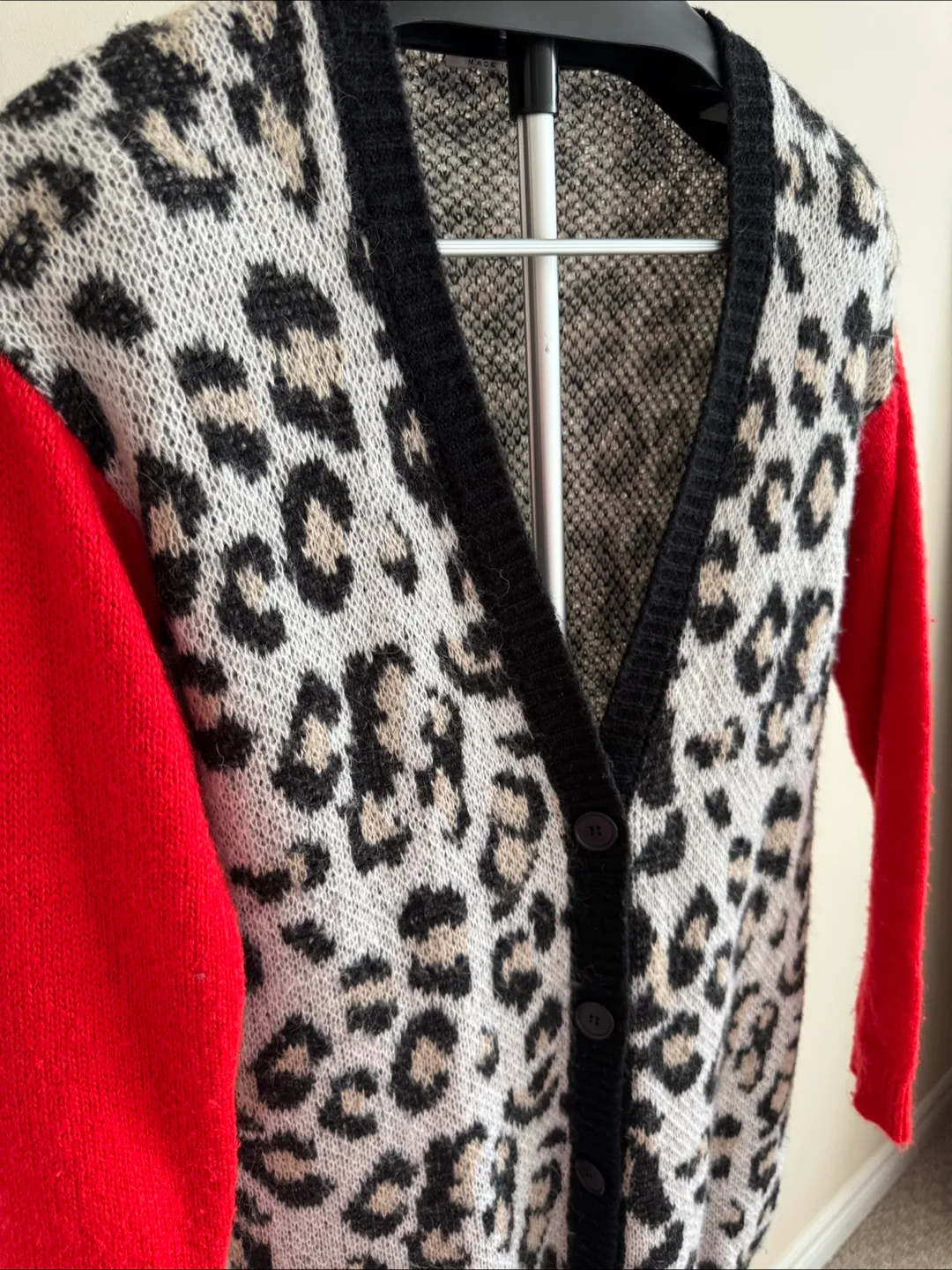 Women's Leopard Print Cardigan Sweater image indicator(2)