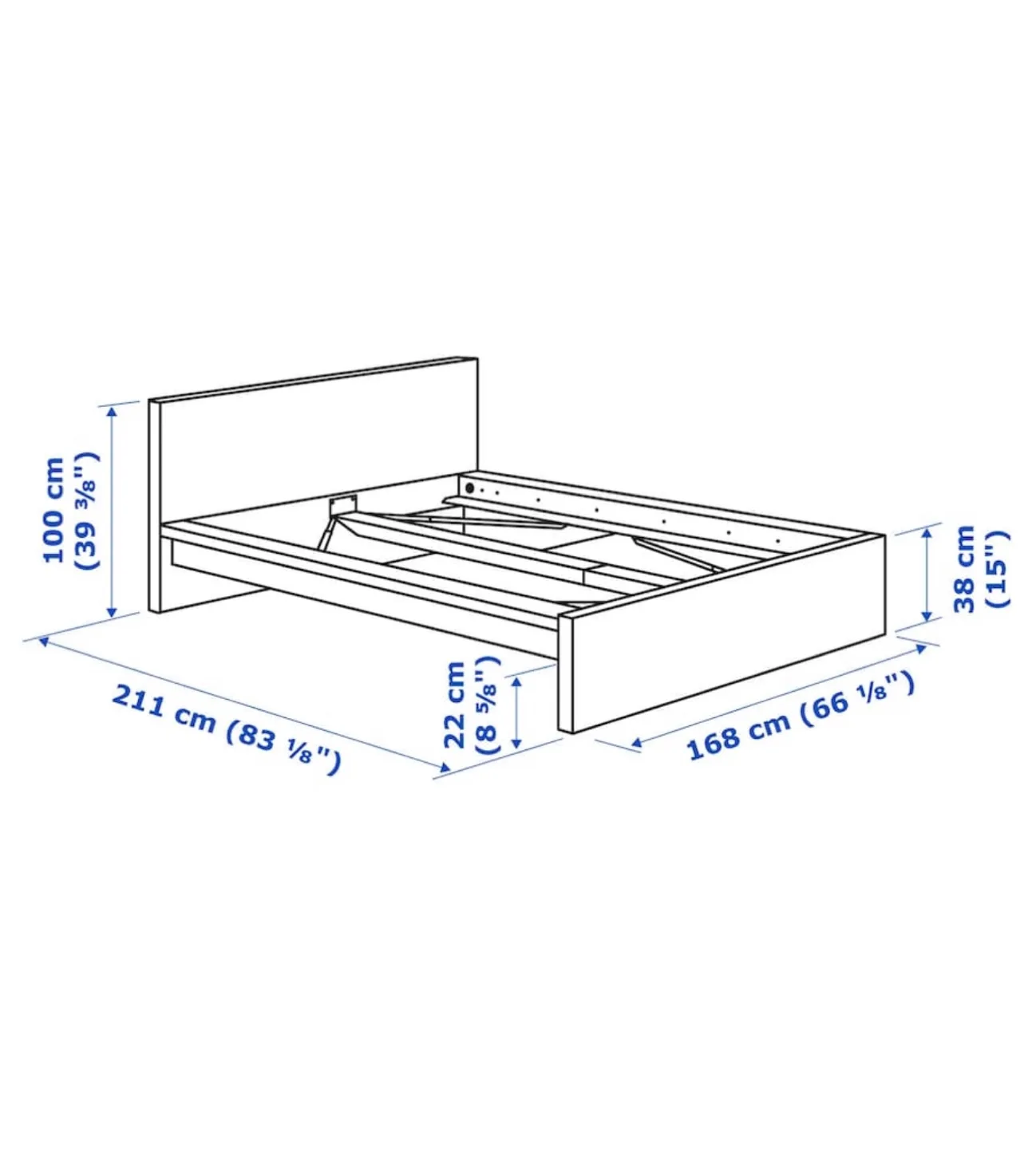 IKEA MALM Bed Frame with Storage, Dark Brown, Queen image indicator(3)