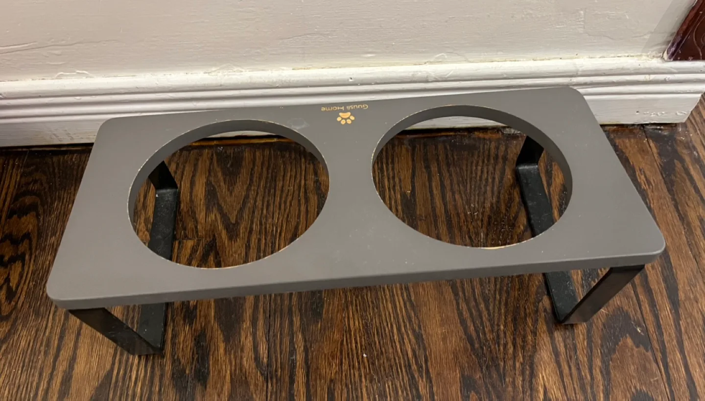 💚Grey Pet Double Diner#freecycle image indicator(2)