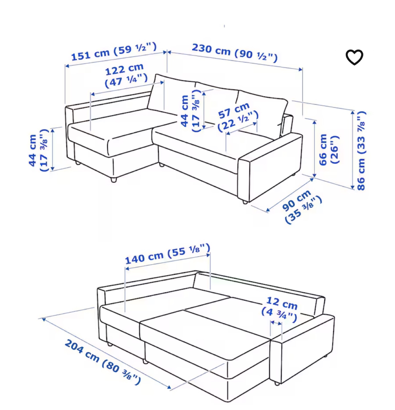 IKEA FRIHETEN Couch, sleep & storage- MOVING SALE! - photo 2
