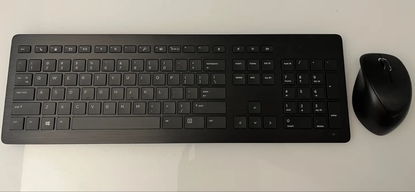 💚HP Wireless Keyboard and Mouse Combo - Black thumbnail