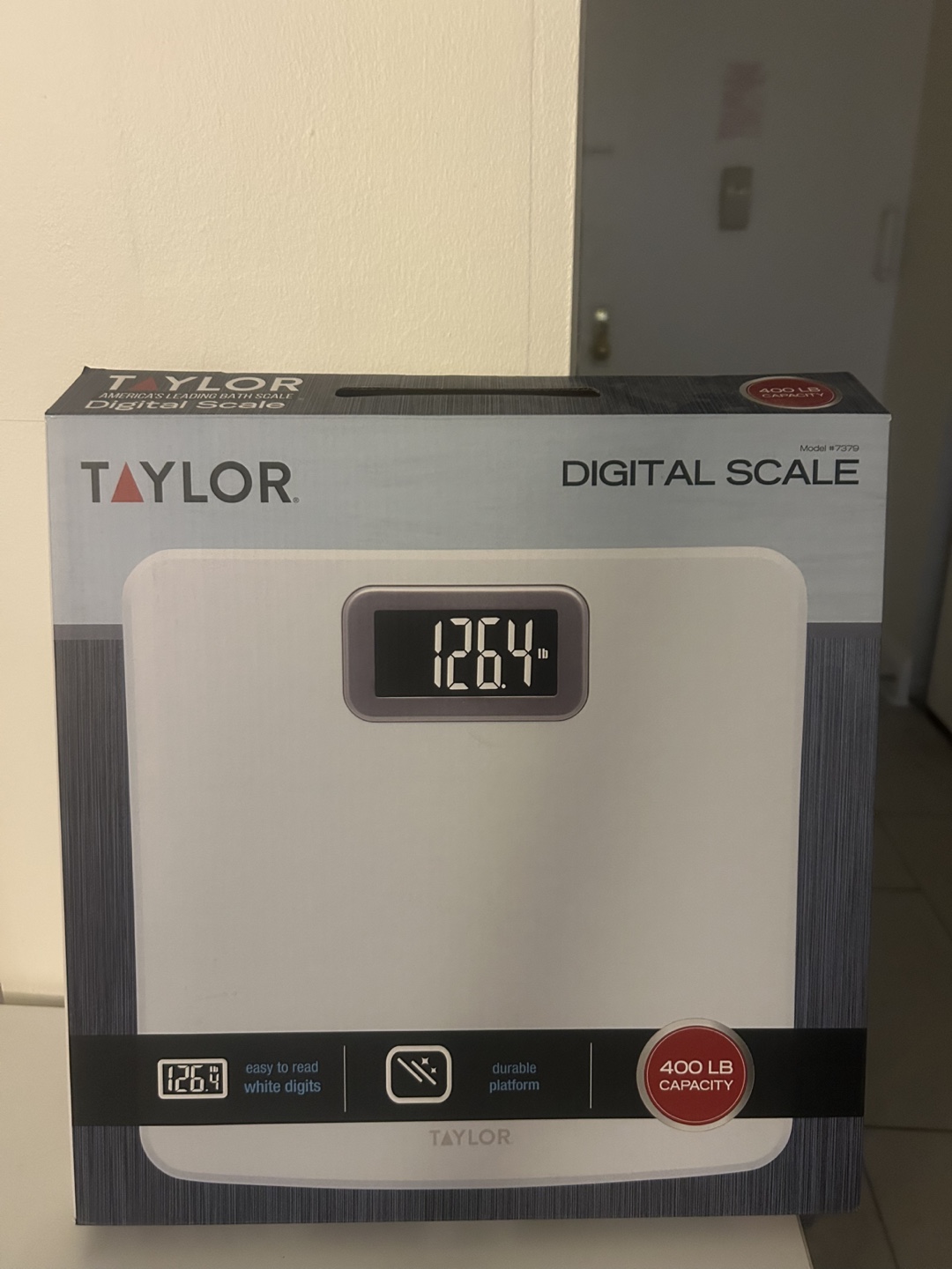 Taylor Digital Bathroom Scale - 400 lb Capacity