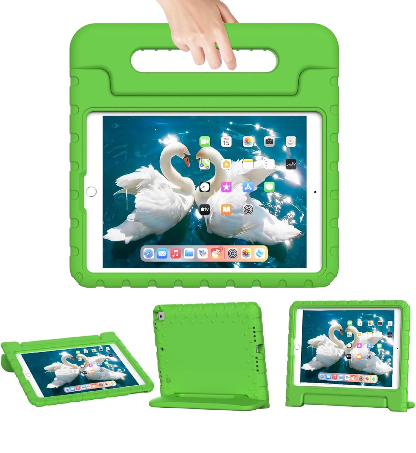 Kids Rugged Play Case for iPad - Lime Green - photo 5