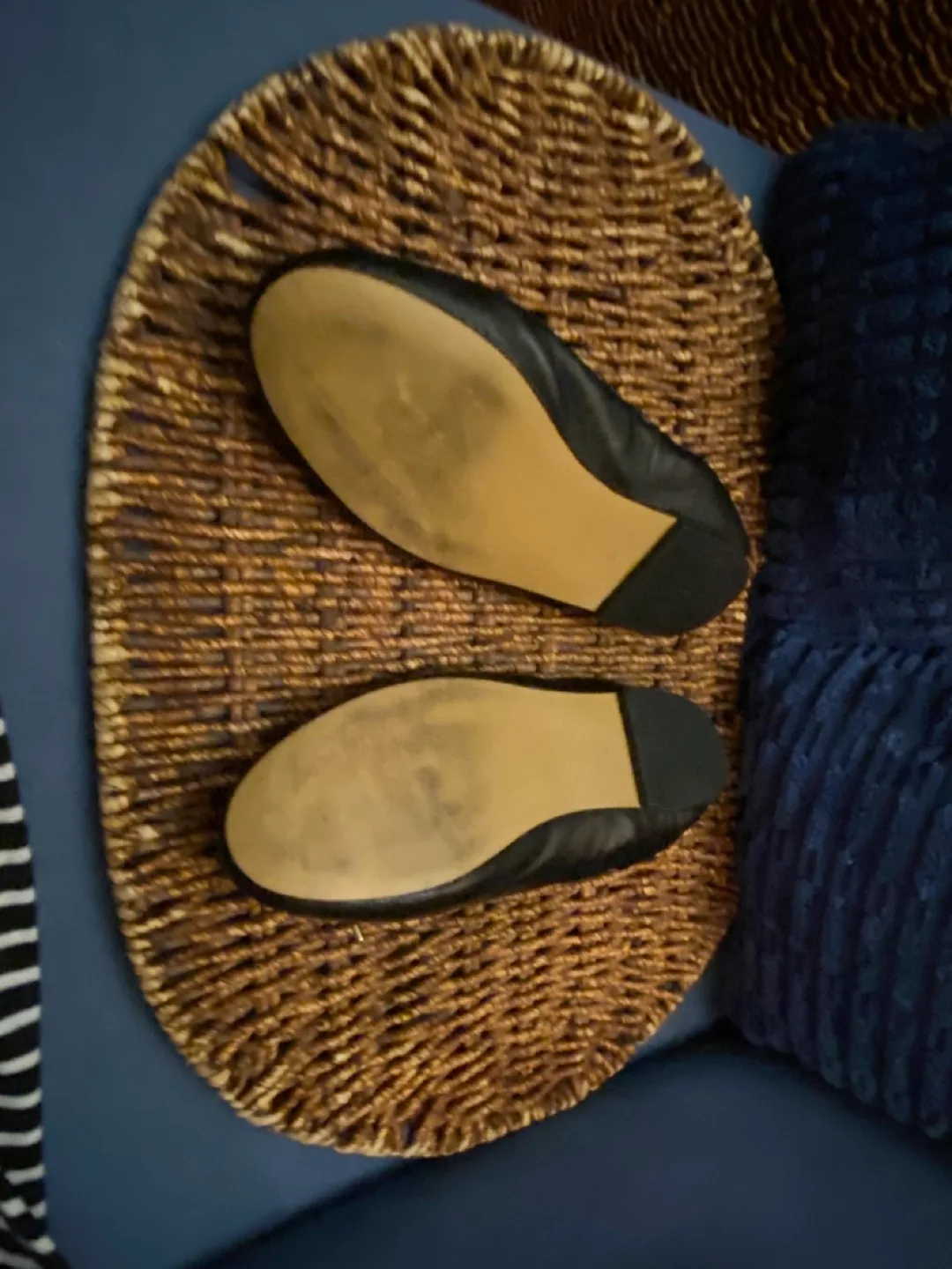 Sam Edelman Girls Black Leather Ballet Flats image indicator(2)