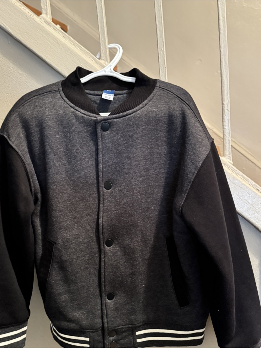 Old Navy Boys' Size Medium (8) Baseball Jacket