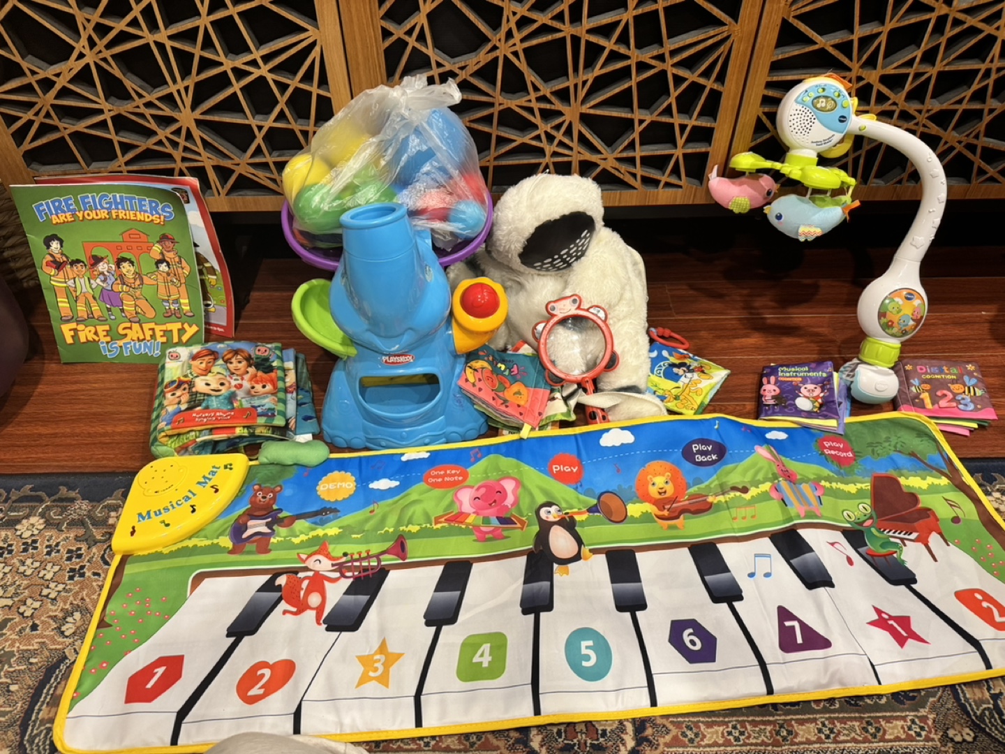 Baby Playset Bundle: Piano Mat, Ball Pit, Projector, and More!