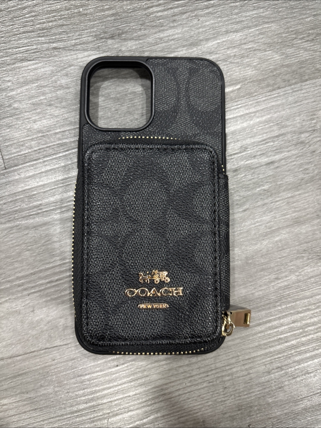 Coach iPhone 12 phone case with wallet