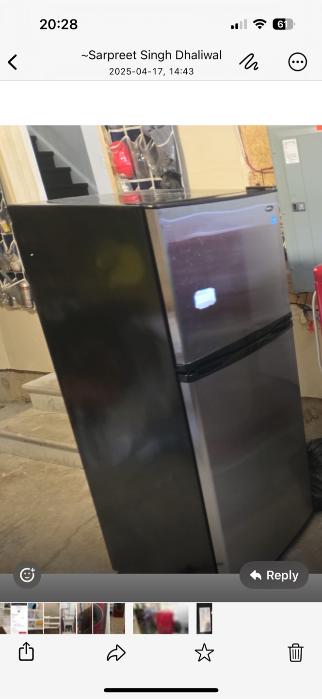 Two door Fridge - Excellent Condition