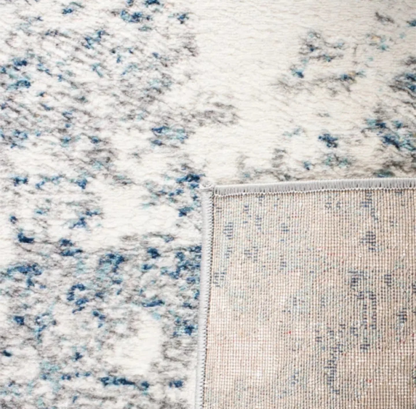 Beautiful Blue and Grey Area Rug image indicator(2)