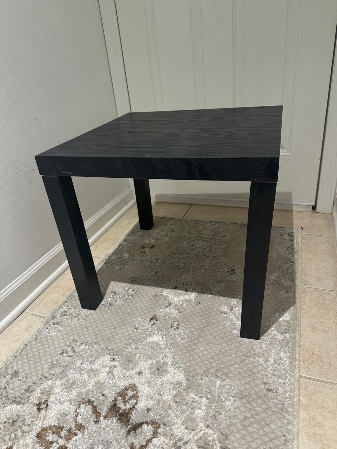 IKEA Black Square End Table