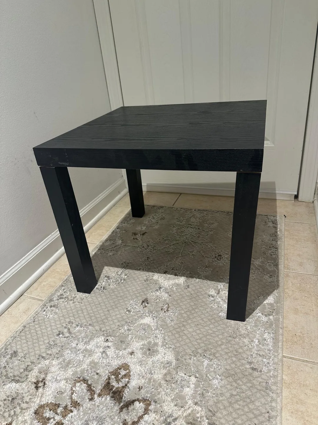 IKEA Black Square End Table thumbnail