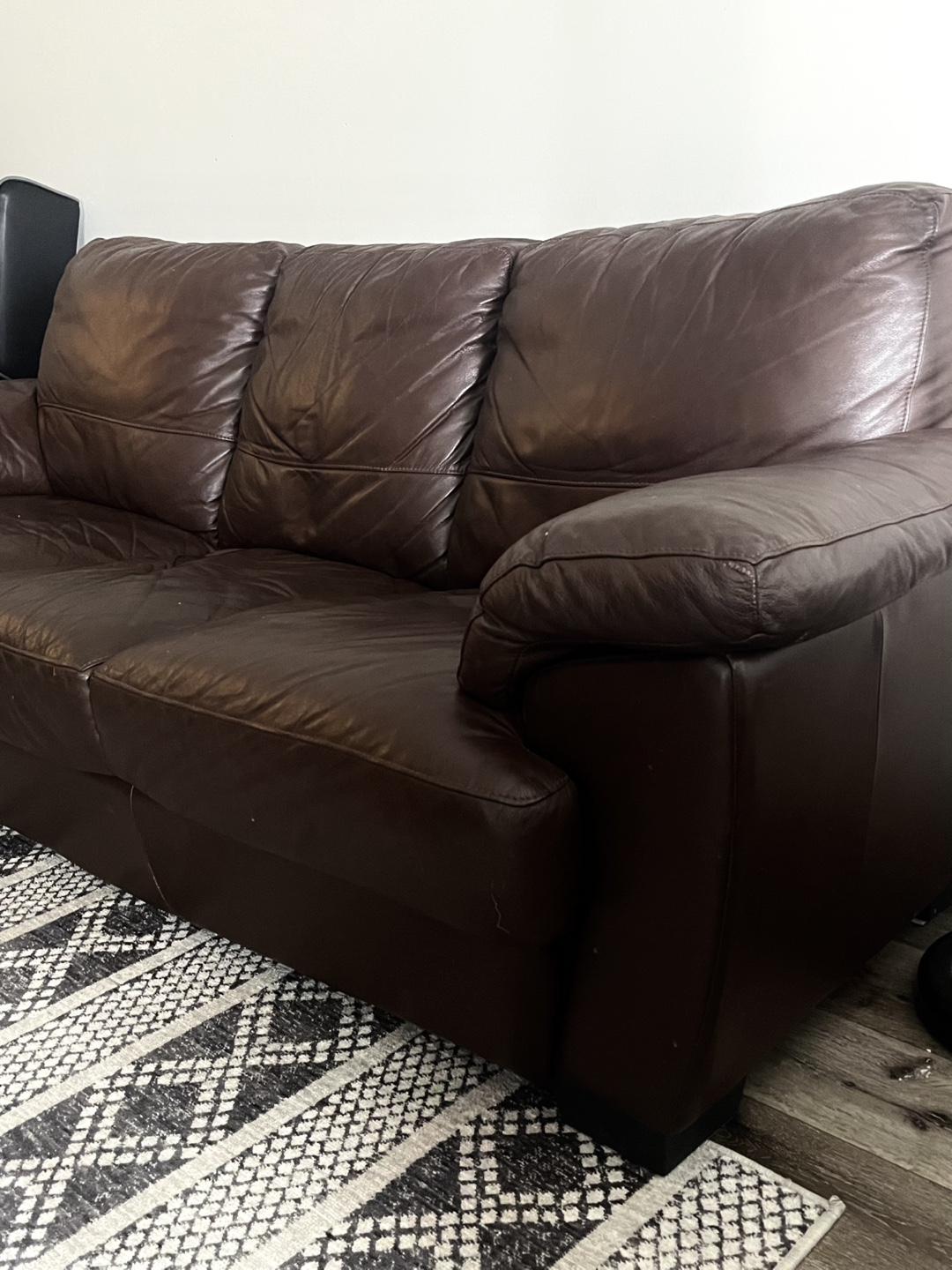 Brown Leather Sofa