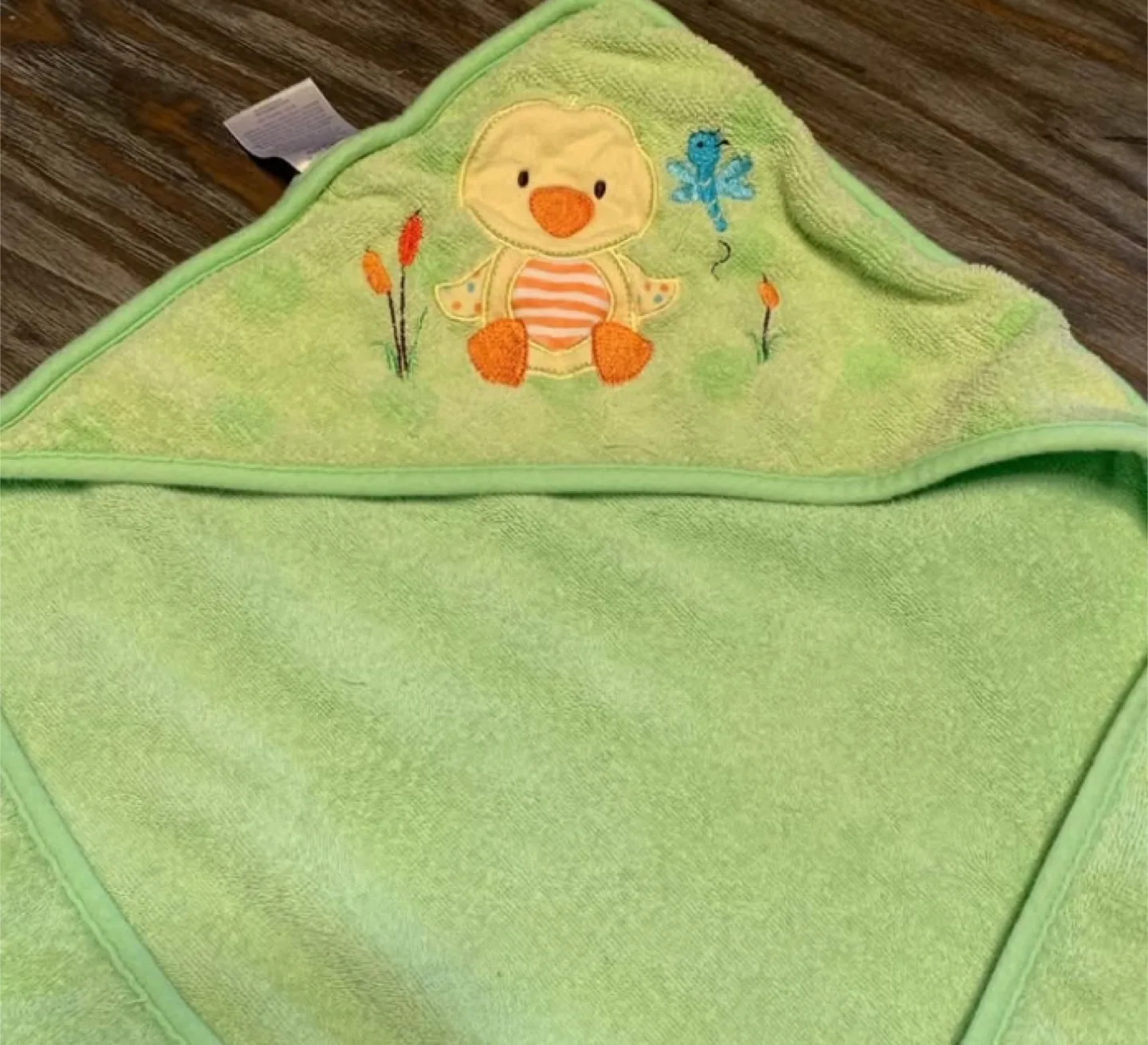 Two Baby Hooded Towels - Duck and Hippo image indicator(4)